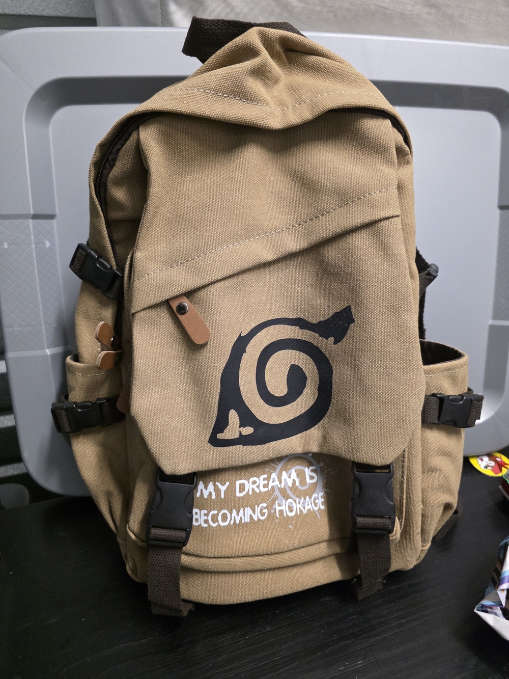 Naruto - Leaf Village Symbol Backpack Logo "MY DREAM IS BECOMING HOKAGE"